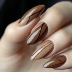۱۰۰ مدل لاک ناخن قهوه ای شکلاتی تیره و روشن؛ به خوشمزگی قهوه، به شیکی شکلات