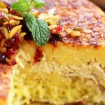 ناهار امروز: ته‌چینِ زرین؛ رمز و راز پلوی شاهانه با عطر جادویی زعفران